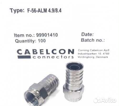 Разьем F (обжимной) на RG-6 кабель