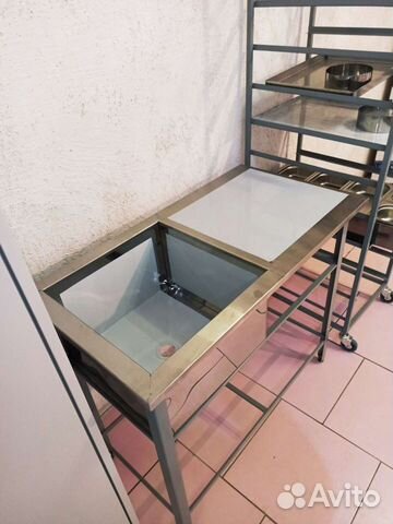 Ванна моечная нержавейка с рабочей поверхностью 10