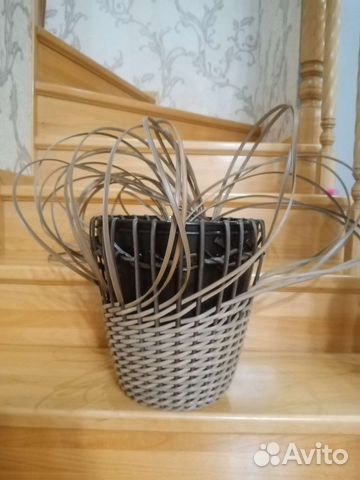 Мастер класс по плетению кашпо из иск. ротанга