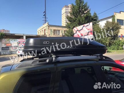 Бокс грузовой ED Magnum 390 черный карбон