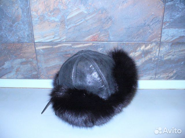 Шапка-ушанка из песца новая