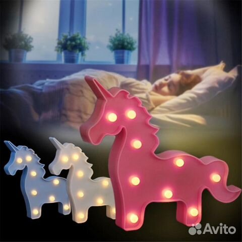 Единорог игрушка-светильник