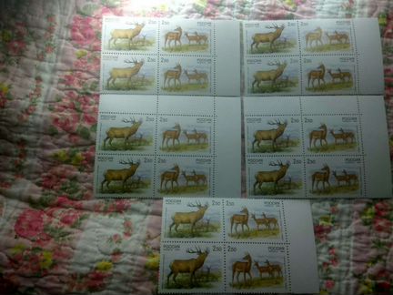 Почтовые марки Россия. 1999г.Сцепка из 4 марок.Фау