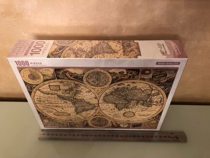 Пазлы карта мира, 1000 штук, 51х73 см, южная корея