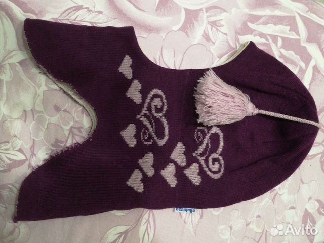 Шапка шлем для девочки