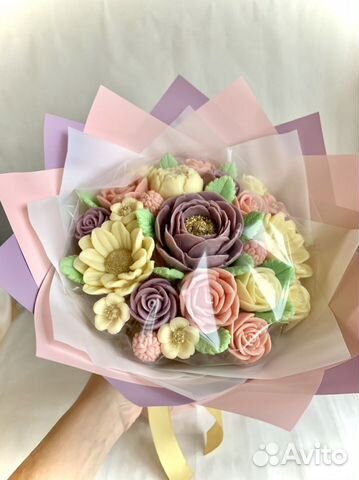 Букеты из шоколадных цветов