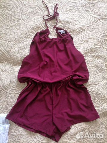 Комбинезон женский бордовый