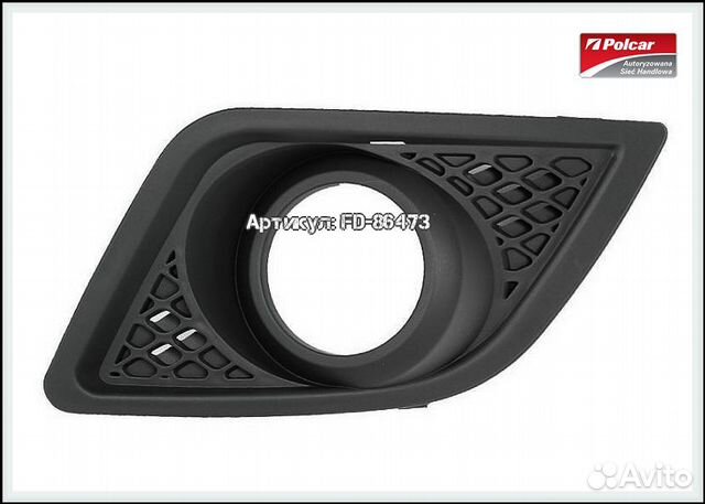 Решётка в передний бампер форд Fiesta 5 поколение