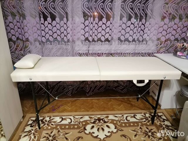 Кушетка двойной поролон, регулировка высоты