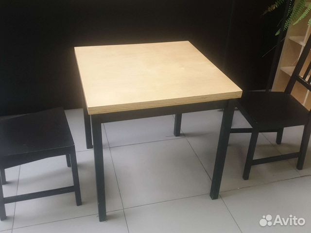 Стул ikea, стол, полки, тумба