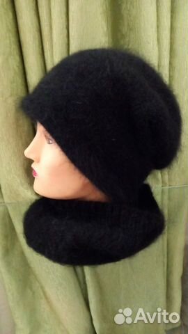 Шапка бинни из пуха норки