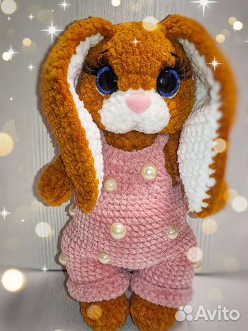 Вязаные игрушки заяц