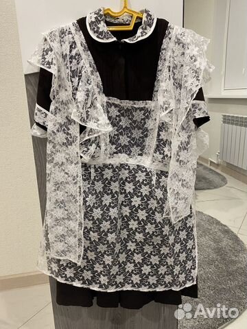 Школьная форма (фартук + платье)