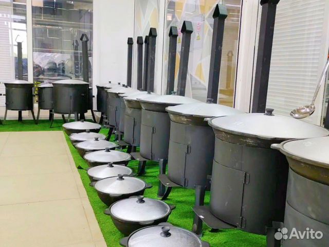 Казаны чугунные + Печь для казана + шумовка