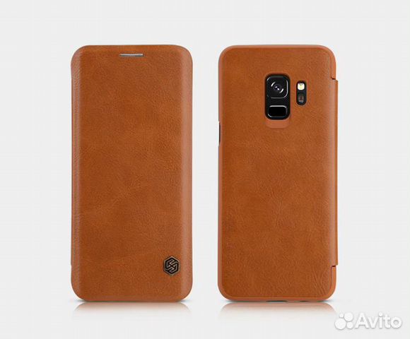 Кожаный Nillkin Чехол для samsung Galaxy S9 brown