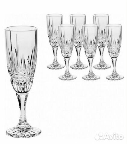 Набор фужеров для шампанского Crystal Bohemia 