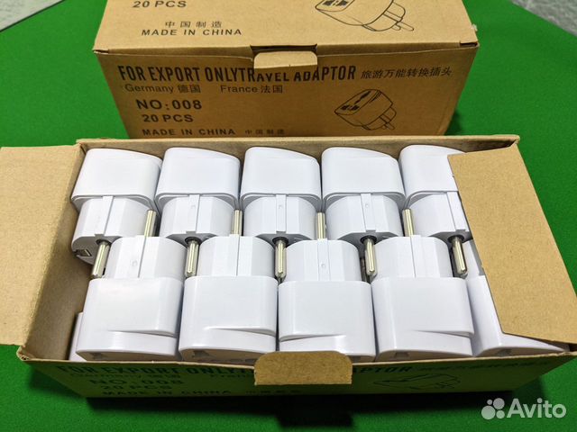 Переходник - сетевой адаптер с китайской на евро