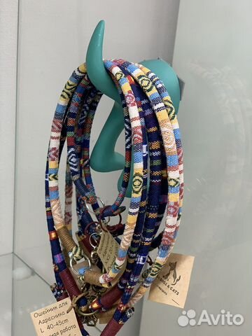 Ошейник для адресника For Dogs&Cats ручная работа