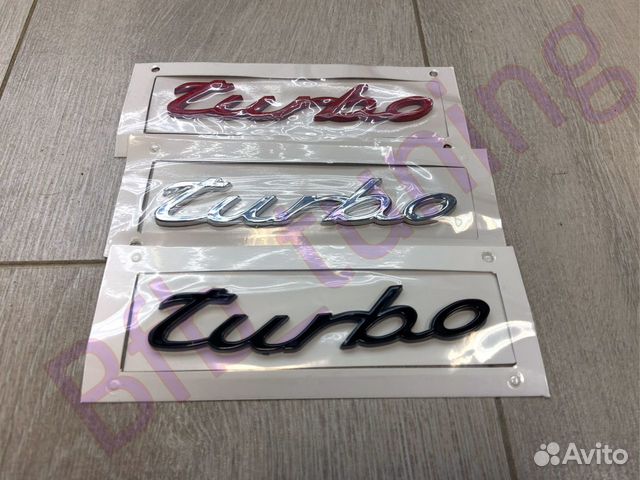 Шильдик на Porsche turbo