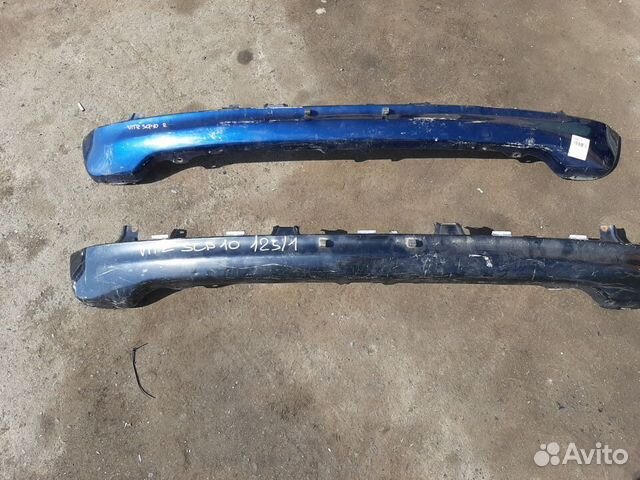 Toyota vitz yaris с 1999 до 2005 юбка бампера зад