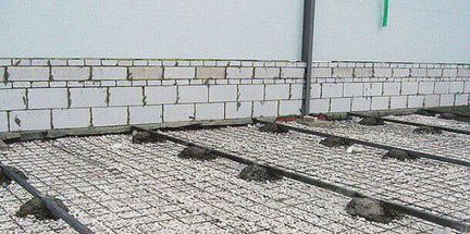 Стяжка полов и заливка двора