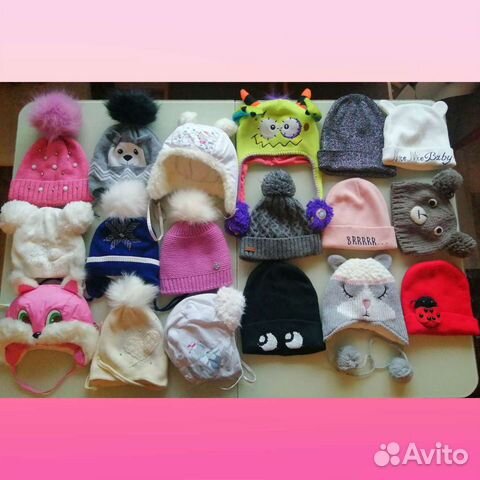 Шапки на девочку 1-5лет