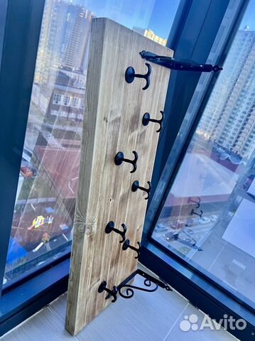 Вешалка для одежды в прихожую лофт