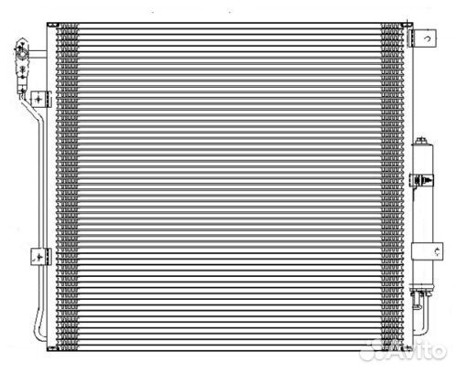 Радиатор кондиционера рендж ровер