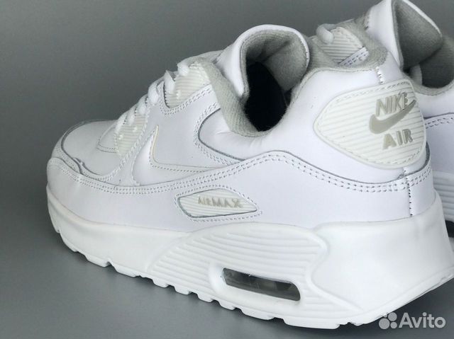 Кроссовки кожаные женские мужские Nike Air Max 90