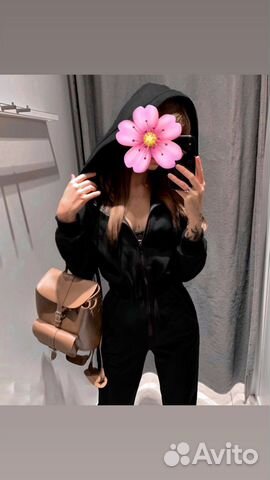 Комбинезон на флисе женский