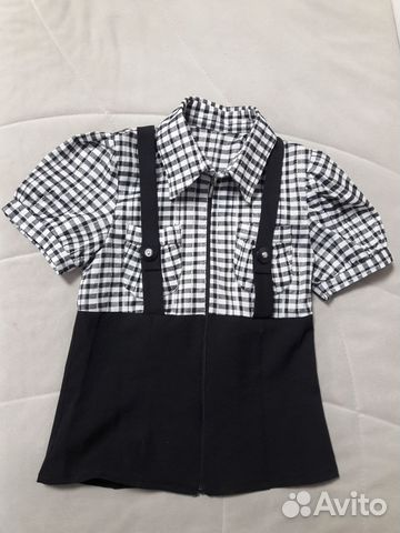 Школьная блузка на девочку (134-140)