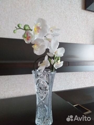 Ваза для цветов хрустальная