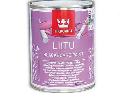 Краска для школьной доски tikkurila liitu цвет черный 1 л расход