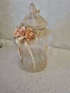 Ваза -бисквитница.Декор.Подарок