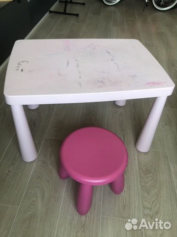 Икеевский столик и стульчик детский