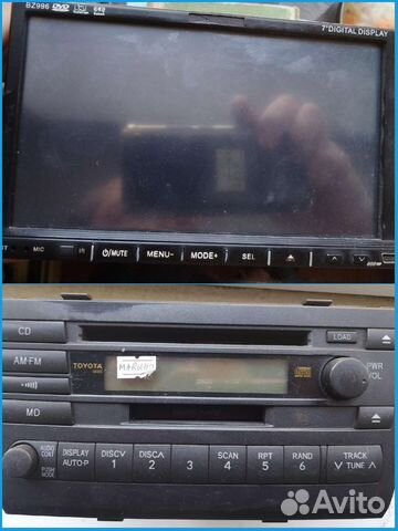 Автомагнитола сд,мд/монитор JVC с двд ресивером