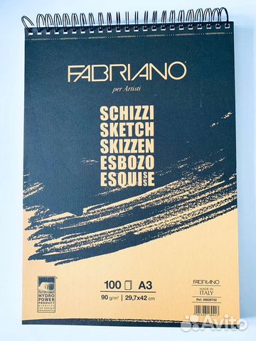 Fabriano sketch А3, 100 л, 90 г/м2
