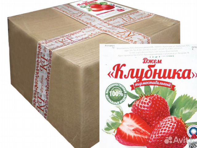 Джем без кусочков, термостабильный Клубника, 20кг