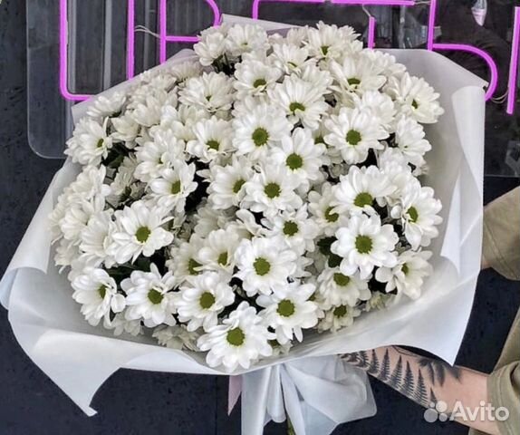 Хризантема кустовая букет из хризантем