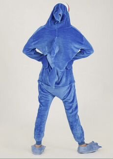 Пижама кигуруми акула с зубами унисекс