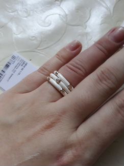 Серебряное кольцо-трио Sokolov