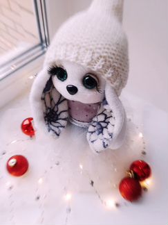 Зайка, игрушка ручной работы