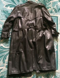 Мужское кожаное пальто