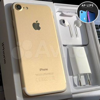 iPhone 7, золотой, 128 гб, гарантия