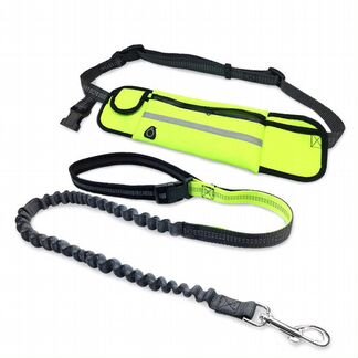 Поводок для бега с собакой с сумкой под телефон