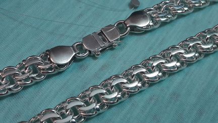 Серебряная цепь «Бисмарк» 113.89гр. 54см