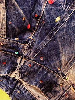 Юбка джинсовая с паетками Motor подростковая
