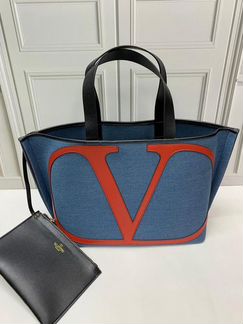 Сумка шоппер Valentino Garavani джинсовая