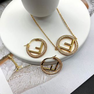 Серьги fendi Колье fendi