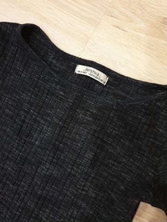 Платье серое Bershka